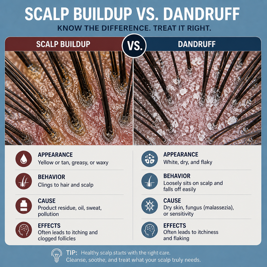 Scalp Buildup vs. Dandruff: What's the Difference and How to Tell