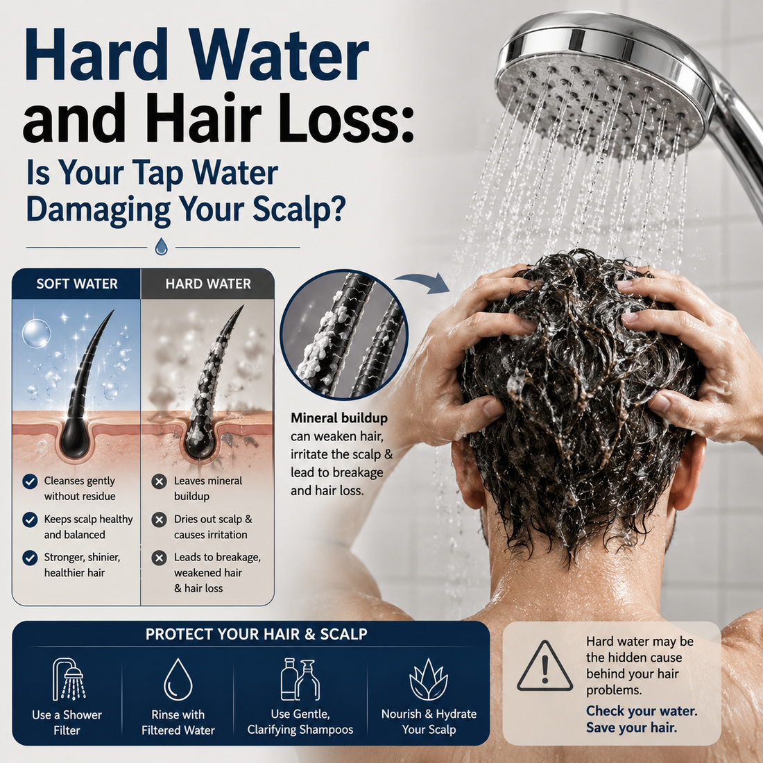 Hard Water and Hair Loss: Is Your Tap Water Damaging Your Scalp?