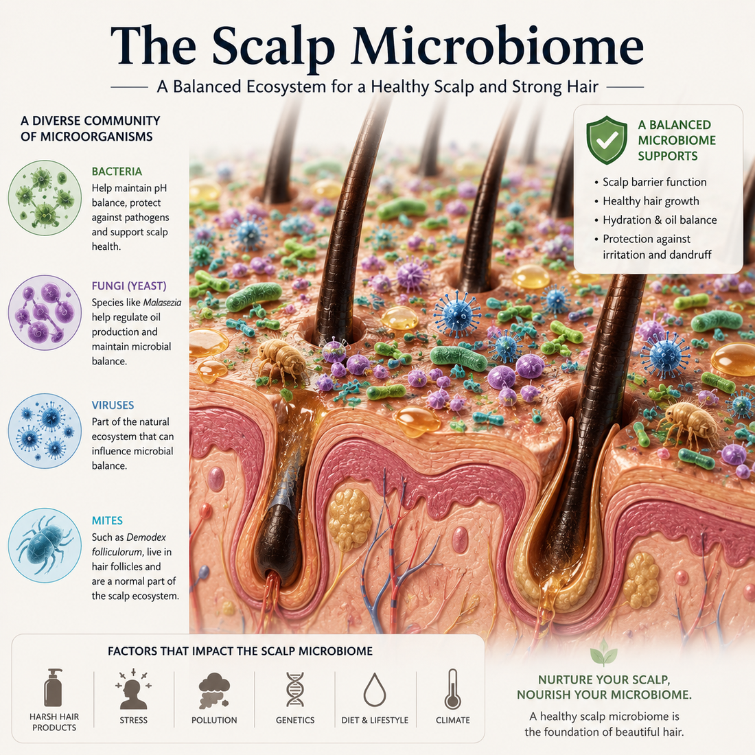 The Scalp Microbiome: What It Is and Why It's the Secret to Healthy Hair