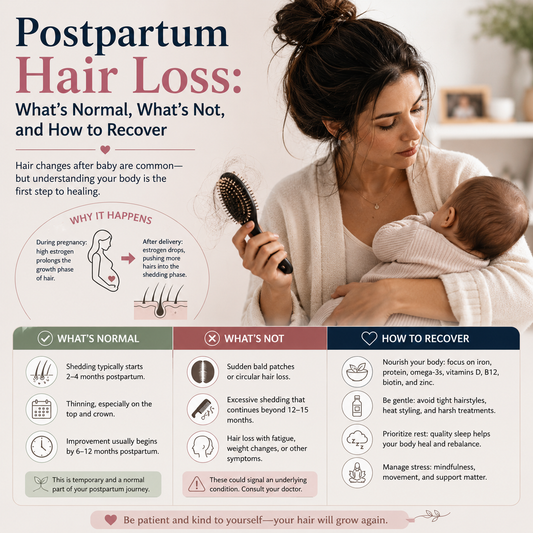 Postpartum Hair Loss: What's Normal, What's Not, and How to Recover